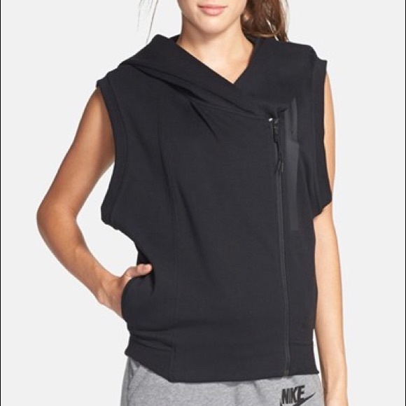 Nike Jackets & Blazers - Nike Women's Sleeveless Tech Fleece Carbon black